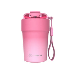 Copo Térmico Termolar Uniq 380 mL Degradê Rosa Balé