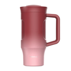 Copo Térmico Termolar 530 mL Degradê Vermelho/Rosa com Canudo Moove