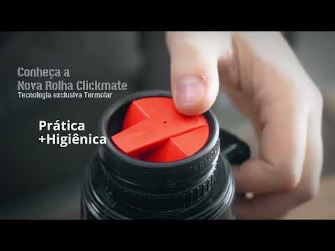 Garrafa Térmica Termolar 1 L Inox Preto Hub R-Evolution